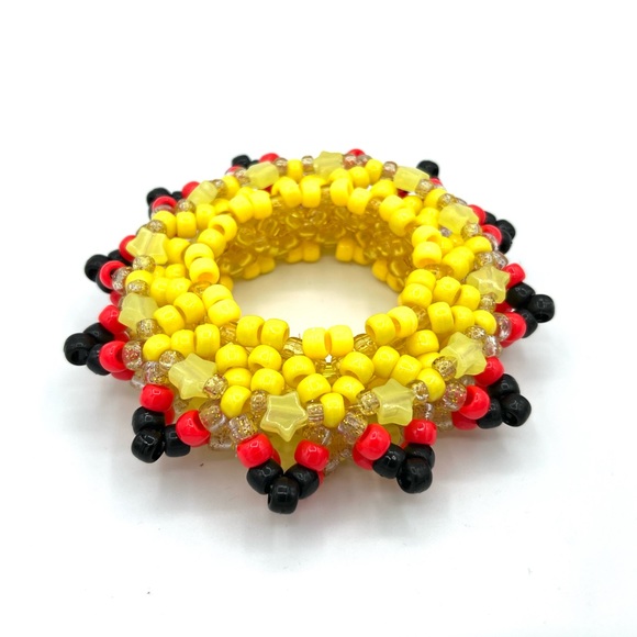 💛”Pokémon Pikachu” 3D UFO Festival Rave EDM Kandi Cuff 💛 - Picture 4 of 6
